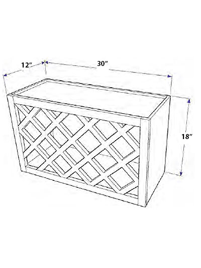 Natural Shaker Wine Rack