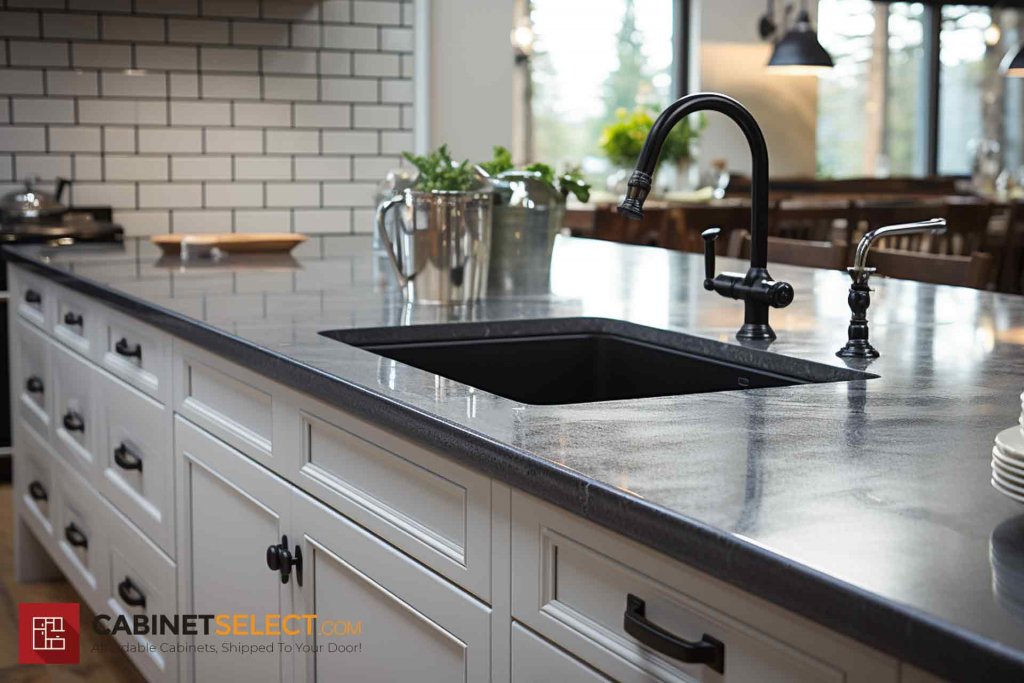 Black Hardware White Cabinets 7