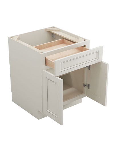TQ-B24B: Townplace Crema 24″ 1 Drawer 2 Door Base Cabinet