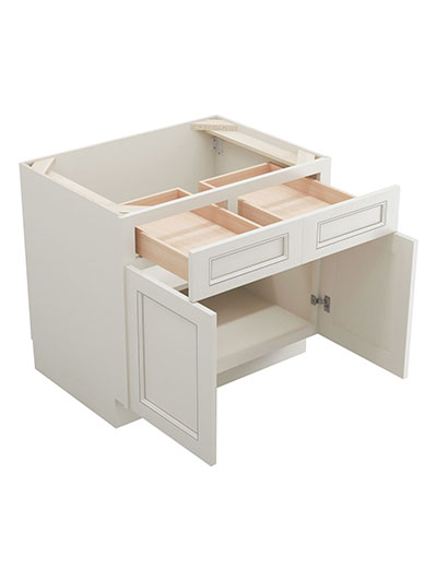 TQ-B33B: Townplace Crema 33″ 2 Drawer 2 Door Base Cabinet