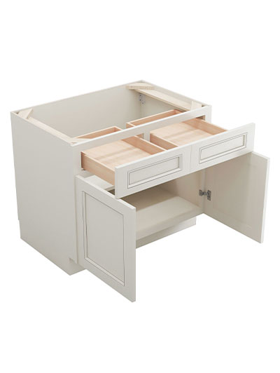 TQ-B36B: Townplace Crema 36″ 2 Drawer 2 Door Base Cabinet