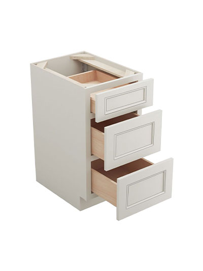 TQ-DB18(3): Townplace Crema 18″ 3 Drawer Base Cabinet