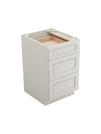 Townplace Crema Db21 3 Drawer Base Cabinet Closed