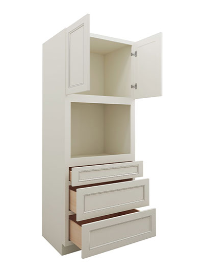 TQ-OC3384B: Townplace Crema 33″ 3 Drawer 2 Door Oven Cabinet