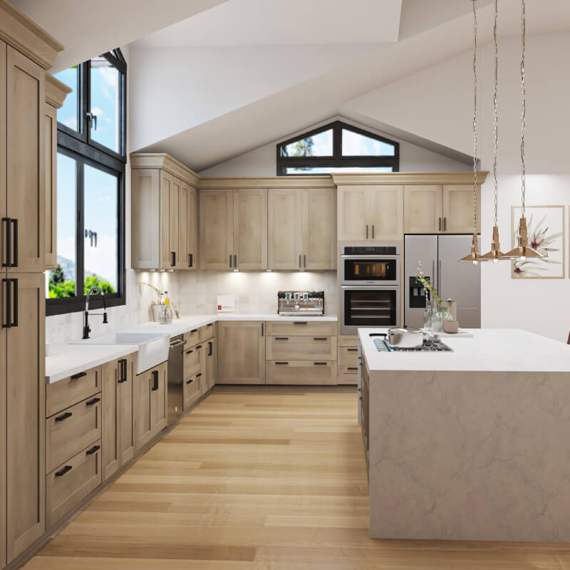 Natural Shaker Kitchen Cabinet | CabinetSelect.com