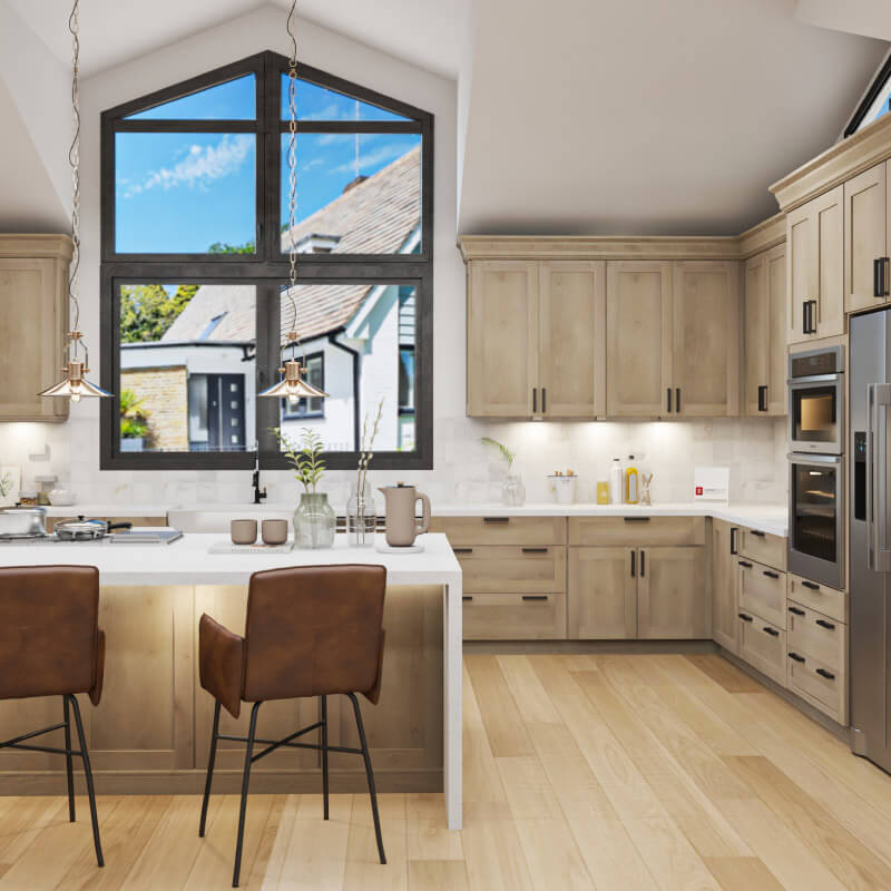 Natural Shaker Kitchen Cabinets | CabinetSelect.com