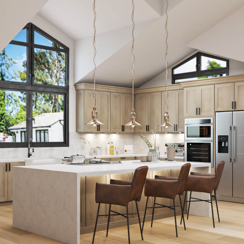 Natural Shaker Kitchen Design | CabinetSelect.com