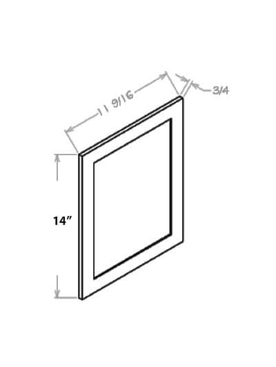 SU-WDEP1215: Ready-to-Finish Shaker 12″ by 15″ Wall Decorative End Panel