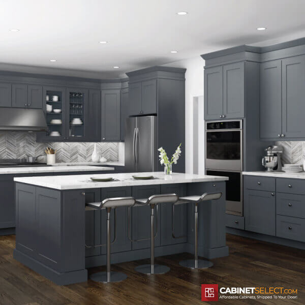 Bay Shaker Grey Kitchen Cabinet Line Category