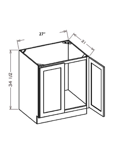 HE-VS27FH: Haven Ember 27″ Vanity Sink Base Double Door Full Height