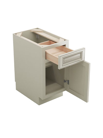 SL-B15: Signature Pearl 15″ 1 Drawer 1 Door Base Cabinet