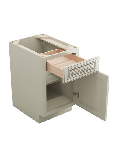 SL-B18: Signature Pearl 18″ 1 Drawer 1 Door Base Cabinet