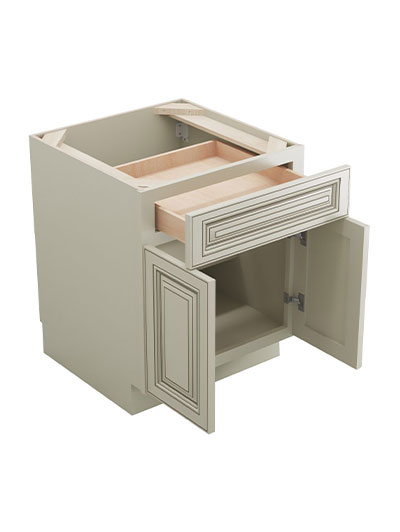 SL-B24B: Signature Pearl 24″ 1 Drawer 2 Door Base Cabinet