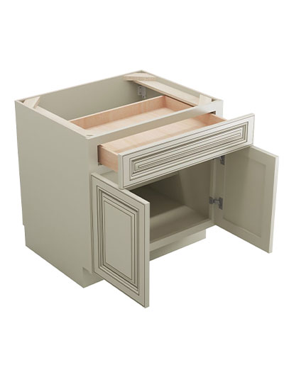 SL-B30B: Signature Pearl 30″ 1 Drawer 2 Door Base Cabinet