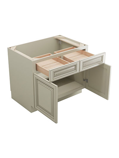 SL-B36B: Signature Pearl 36″ 2 Drawer 2 Door Base Cabinet
