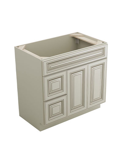 Signature Pearl S3621bdl Left Drawer Vanity Closed