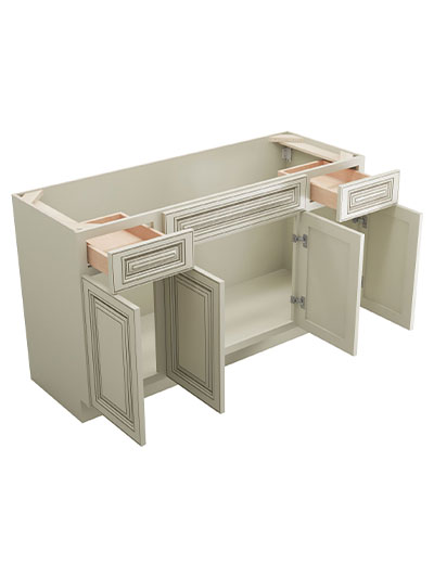 SL-S6021B12D-34-1/2″: Signature Pearl 60″ Drawers (2) Vanity