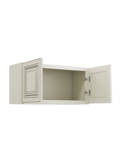 SL-W2415B: Signature Pearl 24″ Double Door Bridge Wall Cabinet