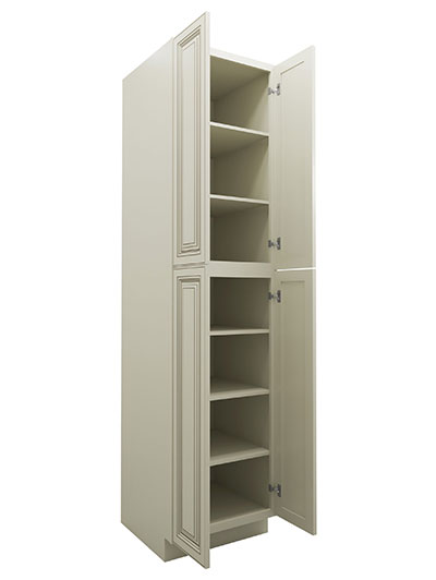 SL-WP2496B: Signature Pearl 24″ 4 Door Pantry Cabinet