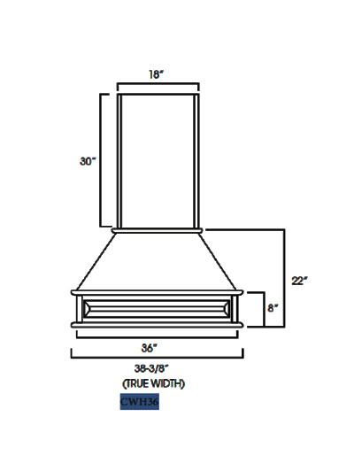 TW-CWH36: Uptown White 36″ Range Hood