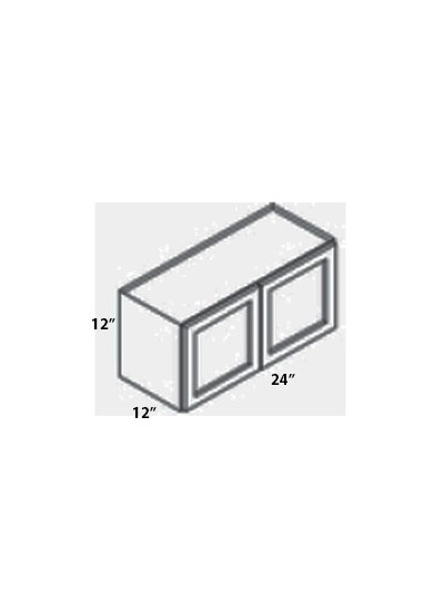 AZ-W2412B: Champagne Shaker 24″ Double Door Bridge Wall Cabinet