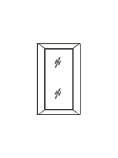 PR-WDC2412GD: Petit Brown Shaker 24″ Diagonal Corner Glass Door
