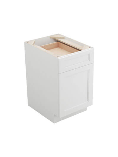 Uptown White B18 Base Cabinet Closed