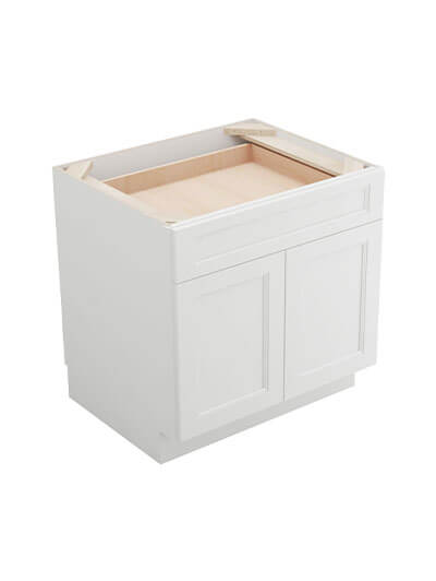 Uptown White B30b Base Cabinet Closed