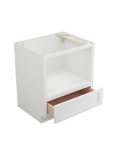 TW-B30MW (30″W): Uptown White 30″ Microwave Base Cabinet
