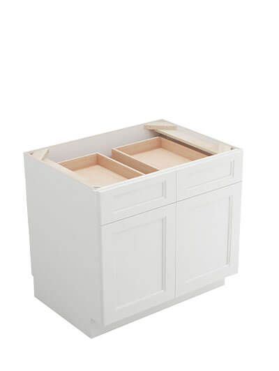 Uptown White B33b Base Cabinet Closed