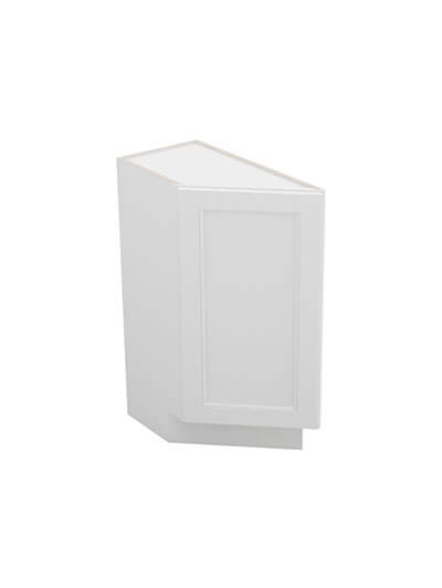 Uptown White Btc12l Angle Base End Cabinet Closed