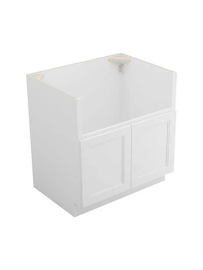Uptown White Fsb33b Farm Sink Base Cabinet Closed