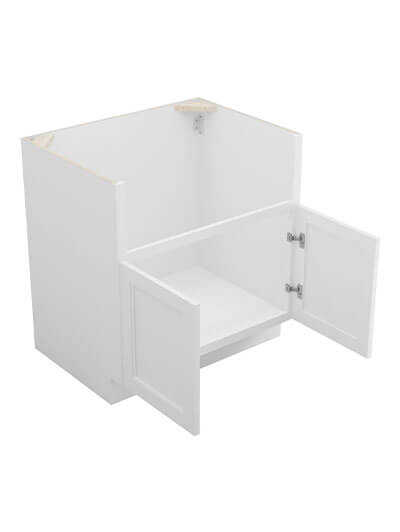 TW-FSB30B: Uptown White 30″ 2 Door Farm Sink Base Cabinet