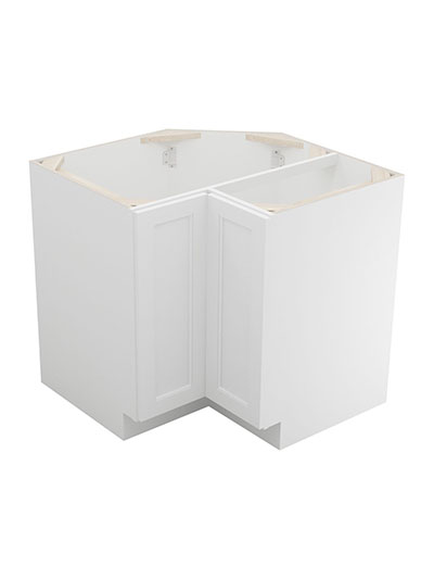 Uptown White Ls3612s Easy Reach Corner Cabinet Closed