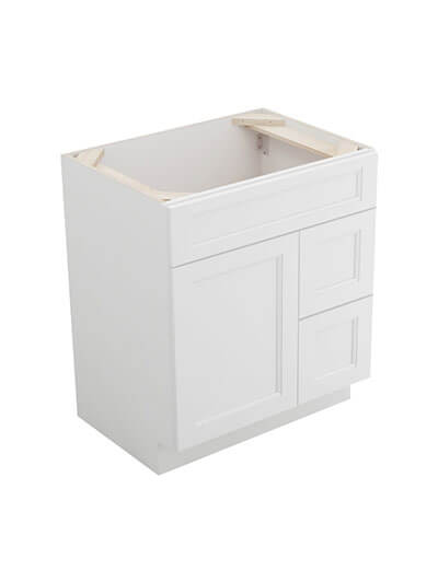Uptown White S3021dr Right Drawer Vanity Closed