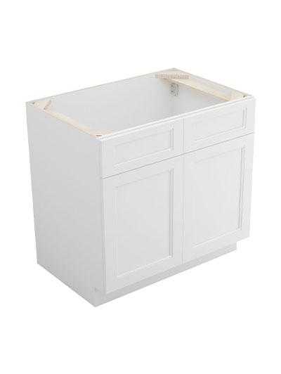 Uptown White Sb36b Sink Base Cabinet Closed
