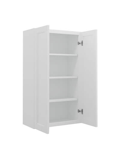 TW-W2442B: Uptown White 24″ Double Door Wall Cabinet