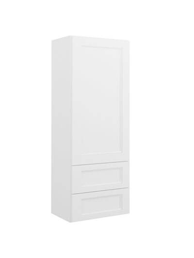 Uptown White W2d1848 Two Drawer Wall Cabinet Closed