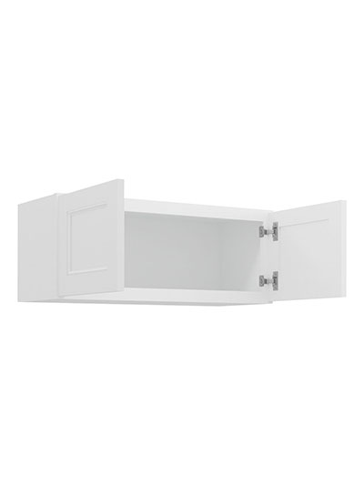 TW-W3012B: Uptown White 30″ Double Door Bridge Wall Cabinet
