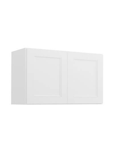 Uptown White W3018b Bridge Wall Cabinet Closed