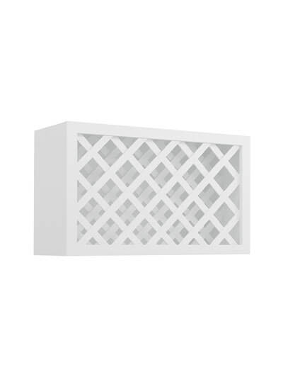 TW-W3018WR: Uptown White 30″ Wine Rack Wall Cabinet