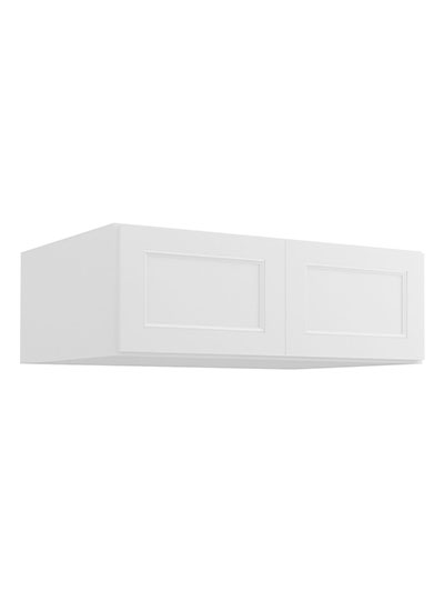 Uptown White W361224b Refrigerator Wall Cabinet Closed
