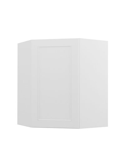 Uptown White Wdc2430 Diagonal Corner Wall Cabinet Closed