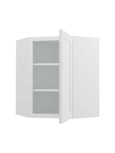 TW-WDC2430: Uptown White 24″ Diagonal Corner Wall Cabinet