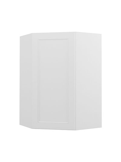 Uptown White Wdc2436 Diagonal Corner Wall Cabinet Closed