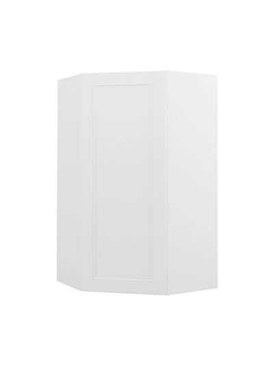 Uptown White Wdc2442 Diagonal Corner Wall Cabinet Closed
