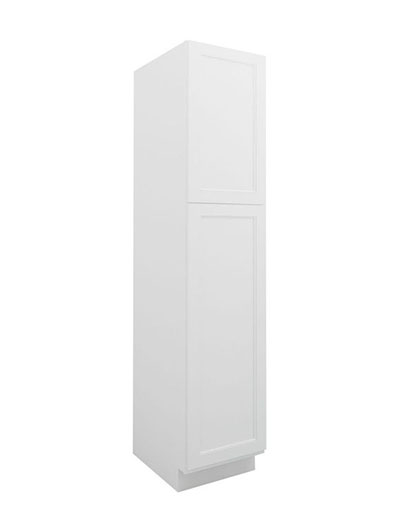 Uptown White Wp1884 Two Door Pantry Cabinet Closed