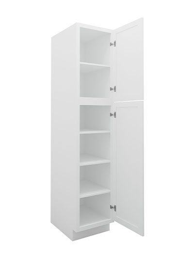 TW-WP1884: Uptown White 18″ 2 Door Pantry Cabinet
