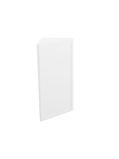 Petit White Shaker Aw30 Angled Wall End Cabinet Closed