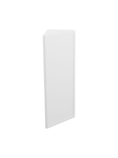 Petit White Shaker Aw42 Angled Wall End Cabinet Closed
